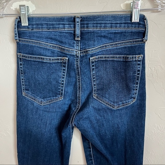 Gap True Skinny Exposed Button Fly Raw Hem Denim Jeans - Picture 6 of 9